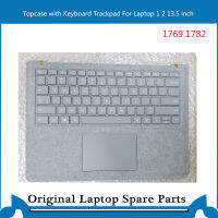 Original Topcase Assembly สำหรับ Surface แล็ปท็อป1 2 1769 1782คีย์บอร์ดพร้อม Backlit Trackpad Complete Sliver