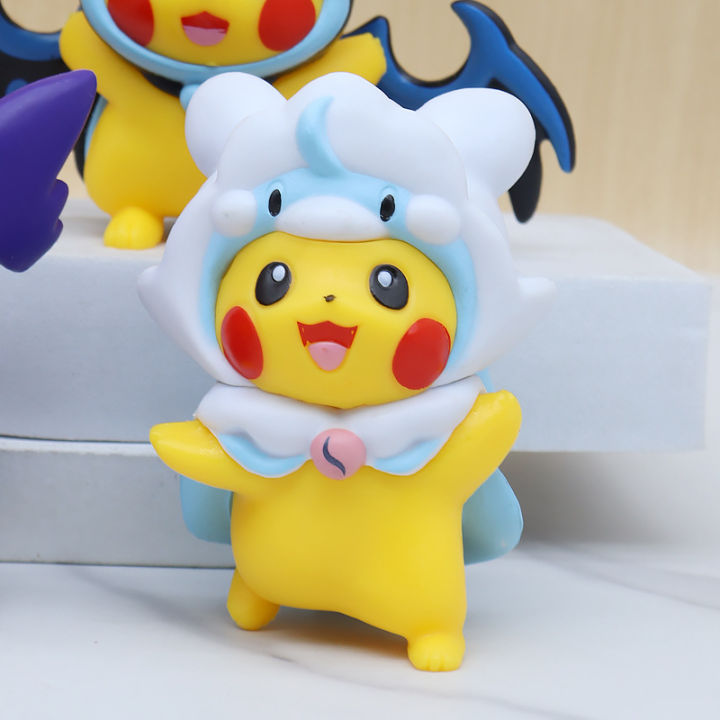 รูปโปเกมอน-pikachu-ไข่เครื่องบิดเด็กโลภเครื่องพีวีซียานพาหนะคอลเลกชันอินเทรนด์รูปแบบการตกแต่งของเล่น