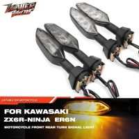 ◙ Front Rear Motorcycle Turn Signal Light Indicator LED For KAWASAKI Z1000R Z800 Z750 ER6N ER6F NINJA 650 Blinker Lamps VERSYS 650