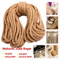 【YD】 Jute Rope Twine Rolls Hemp 6/8/10mm Twisted Cord String Decoration Scratching Protector