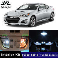 10Pcs White Ice Blue LED Lamp Car Bulbs Interior Package Kit For 2013-2015 Hyundai Genesis Map Trunk Plate Light