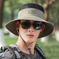 Topi Bucket สำหรับผู้ชายในฤดูใบไม้ผลิและฤดูร้อนหมวกบังแดดปีนเขากลางแจ้งหมวกบังแดดหมวกกันแดดพับสำหรับ Topi Memancing ผู้ชาย Htqhgjdg