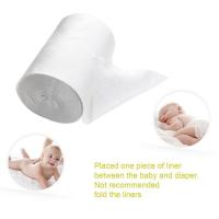 100 Biodegradable &amp; Flushable Diaper Liners Disposable Cloth Diaper Liners 100 Sheets Per Roll