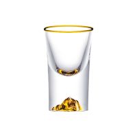 【CW】❈☸  Liquor Spirits Shot Glasses Gold Foil Mountain Wine Glass Vodka Bar Snifters Cups Drinkware