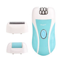 CkeyiN Electric Epilator Rechargeable Depilatory Cuticle Pusher Shaver Lady Hair Shaving Machine Feet Hard Dead Skin Remover 50