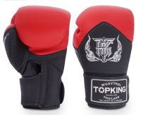 นวมมวยไทย Top King Thai Boxing Gloves Red / Black "Blend 01"