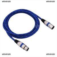 {whitebright}3 Pin XLR Microphone Cable Male To Female Balanced Patch Lead Mic 1M-20M