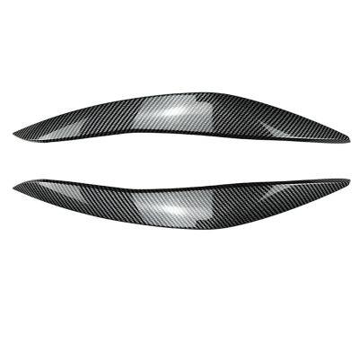 For BMW 5-Series F10 F11 Early 2011-2014 Front Headlight Cover Garnish Strip Eyebrow Cover Trim Sticker