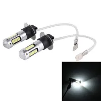 Xinsu 【จัดส่งรวดเร็ว】2ชิ้น H3 4014ไฟ LED ตัดหมอกรถยนต์หลอดไฟพลังงานสูง30SMD