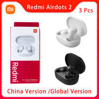 3 pieceslot Xiaomi Redmi Airdots 2 TWS Wireless Earphone AI Control Gaming Headset With Mic Original Xiaomi Airdots S Earbuds