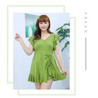 Xiuer (XL-6XL) ชุดว่ายน้ําชุดบิกินี่ 5 สีสําหรับเด็กผู้หญิง