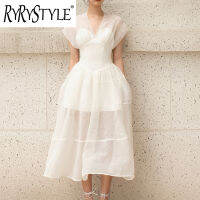 RYRYSTYLE ฝาครอบสายแขนกุดขนาดเล็กและเซ็กซี่สำหรับ ROK High Waist 1010