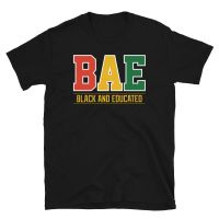 Historically Black College University Black Educated T Shirt Custom Retro Cotton All-match