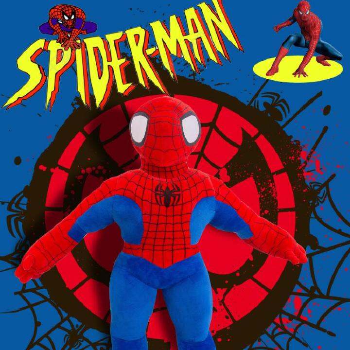 40-120cm-marvel-spider-man-cartoon-stuffed-doll-ottoman-plush-toy-child-boy-cloth-doll-pillow-girl-kid-gift-decoration