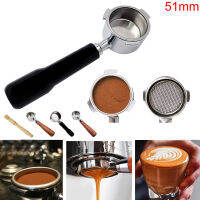 【2023】51mm Coffee Bottomless Portafilter For Filter Basket Stainless Steel Replacement Espresso Machine Accessory ！ 1