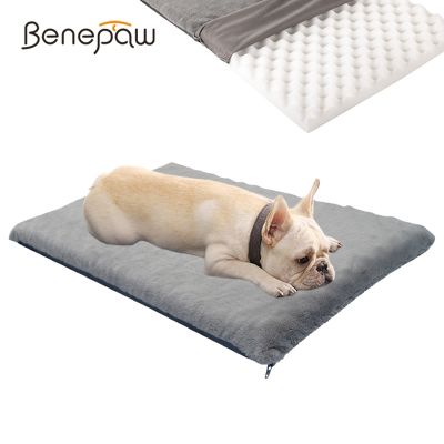 [pets baby] BenepawDog เตียงสำหรับสุนัขขนาดใหญ่ขนาดกลางขนาดเล็กทนทาน Antislip หน่วยความจำโฟมนอนเสื่อสัตว์เลี้ยงที่ถอดออกได้ล้างทำความสะอาดได้ปก