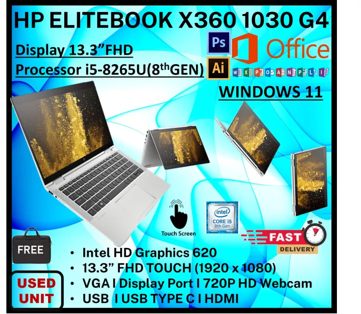 HP EliteBook x360 1030 G4 i5-8265U/8/256 | www.ddechuquisaca.gob.bo