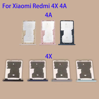 ใหม่สำหรับ Xiaomi Redmi 4X 4A ที่ใส่ซิมการ์ดถาดใส่ซิมที่ยึดชิ้นส่วนอะไหล่หัวอ่าน