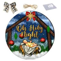 Nativity Sign Unique Cute Christmas Sign Nativity Scene Pendant Wooden Decor Christmas Ornament Nativity Sign For Living Rooms Schools cool