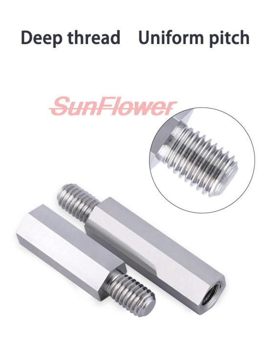 m2-5-m3-m4-m5-m6-m8-304-stainless-steel-hex-standoff-male-to-female-spacer-hexagon-for-computer-pcb-motherboard-spacer-bolt-nails-screws-fasteners