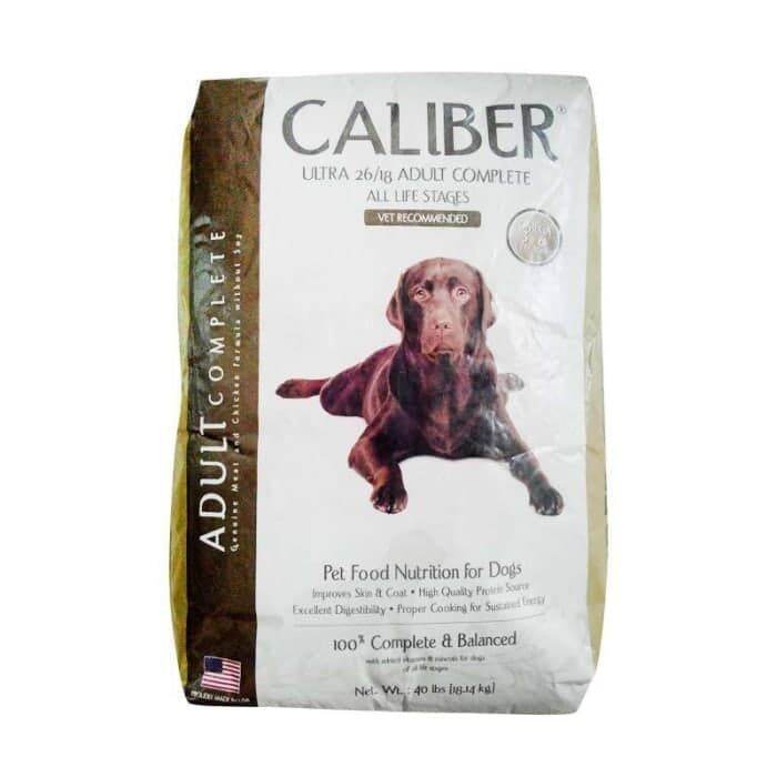 puffy petto Dog Food Caliber Ultra 26/18 All Life Stages Dogfood 18kg
