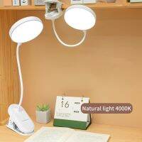 Table Lamp USB Rechargeable Desk Lamp With Clip Bed Reading Book Night Light LED Touch 3 Modes Dimming Eye Protection Light Night Lights