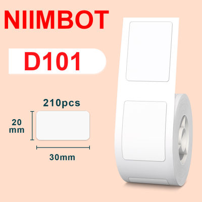 Niimbot D101ไร้สายเครื่องฉลากกระเป๋าสติกเกอร์กันน้ำ D11 D110บวกสีขาวพิมพ์ฉลากกระดาษสำหรับเครื่องศัพท์มือถือ