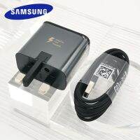 【Super Like】♠☒Samsung อะแดปเตอร์แปลงไฟ USB ที่ชาร์จความเร็วสูง UK 9V1.67A สายชาร์จเร็วชนิด C สำหรับ Galaxy S10 S8 S9 Plus A70 A71 A51 A52 Note 10 9