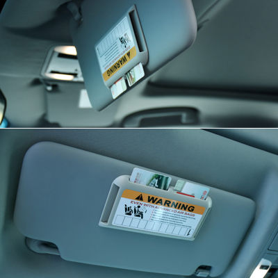 Car Sun Visor Card Holder Temporary Parking Card Interior Accessories Auto Sun Shade Card Folder Sunshade Organizer Styling