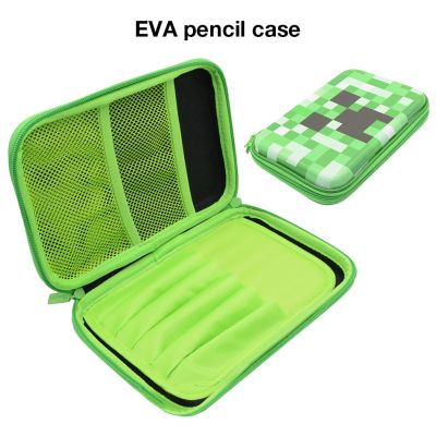 กระเป๋าเก็บของเครื่องเขียน EVA กล่องดินสอหนัง PU พร้อมช่องกล่องเครื่องเขียนกระเป๋าดินสอสำหรับโรงเรียนเด็กหญิงเด็กชายนักเรียน