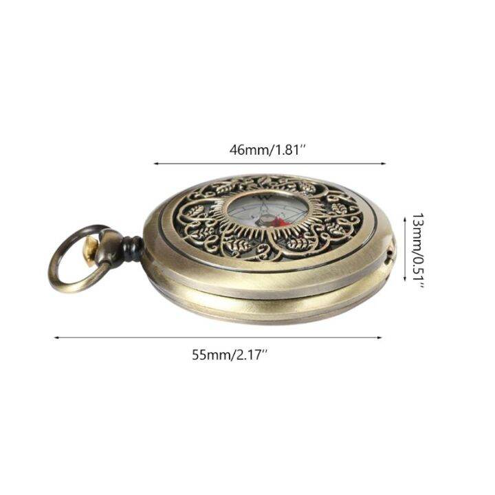 1pc-vintage-bronze-เข็มทิศนาฬิกาพกออกแบบกลางแจ้ง-hiking-navigation-ของขวัญเด็ก