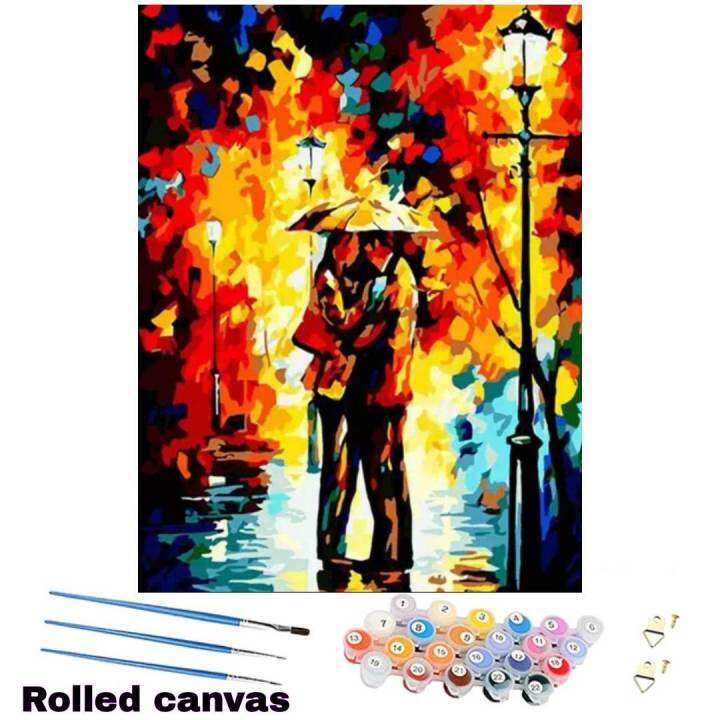 DIY Paint By Numbers Autumn Color Lovers Hobbyist Kit Painting 40x50cm Lazada PH