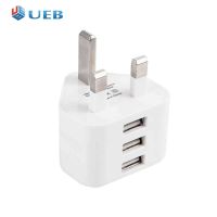 USB Power Adapter UK Plug Adapter Travel Wall Charger for Phones Tablets