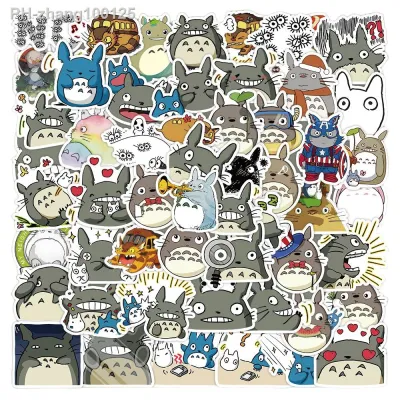 10/30/50pcs Cute Totoro Hayao Miyazaki Anime Movie Stickers Toys Luggage Laptop Ipad Skateboard Motorcycle Stickers Wholesale