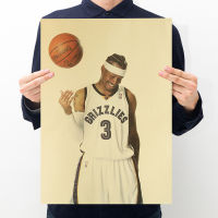 【J054】NBA Star Iverson A Retro Poster Kraft Paper Poster