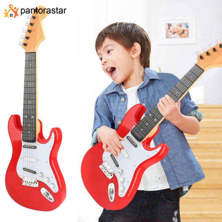 [pantorastar] Kids Electric Guitar Toy Multifunctional Mini Electric Guitar Music Instrument Toy