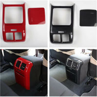 1ล็อต Pelekat Kereta ABS Serat Karbon Grain Belakang Penyudara Outlet Hiasan Cover ผ้าคลุมเวลา2009-2013 Volkswagen VW Golf 6 MK6