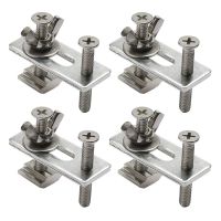 4-Pack M6 T-Track Clamps, Mini T-Rail Hold Down Clamp Kit Compatible with 3018-PRO, 3018-PROVer, 1810-PRO CNC Routers