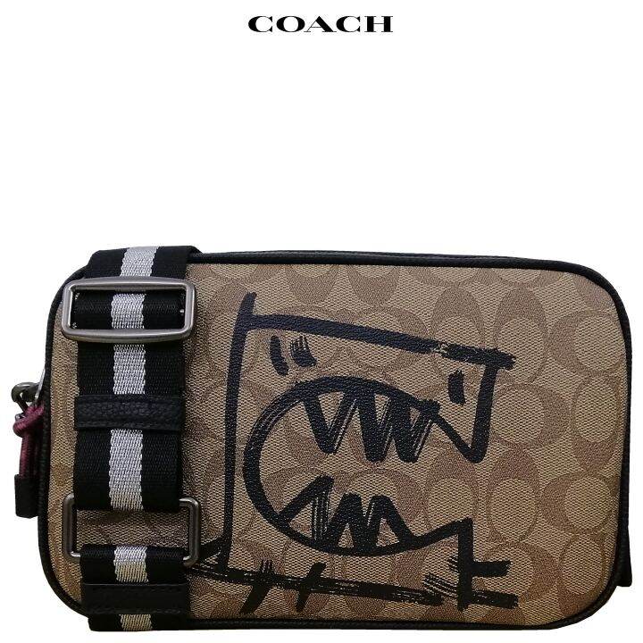 COACH 1505 Vale Jes Crossbody In Signature Canvas With Rexy By Guang Yu
