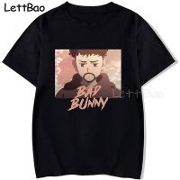 Bad Bunny Tee Tshirt Printed Tshirt Hippop Classic Streetwears For Aesthetic 100% Cotton Gildan