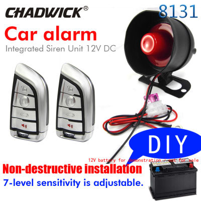 New 8131Non-destructive installatio car alarm system DIY connect battery easy universal 12v vehicle sound alund siren CHADWICK