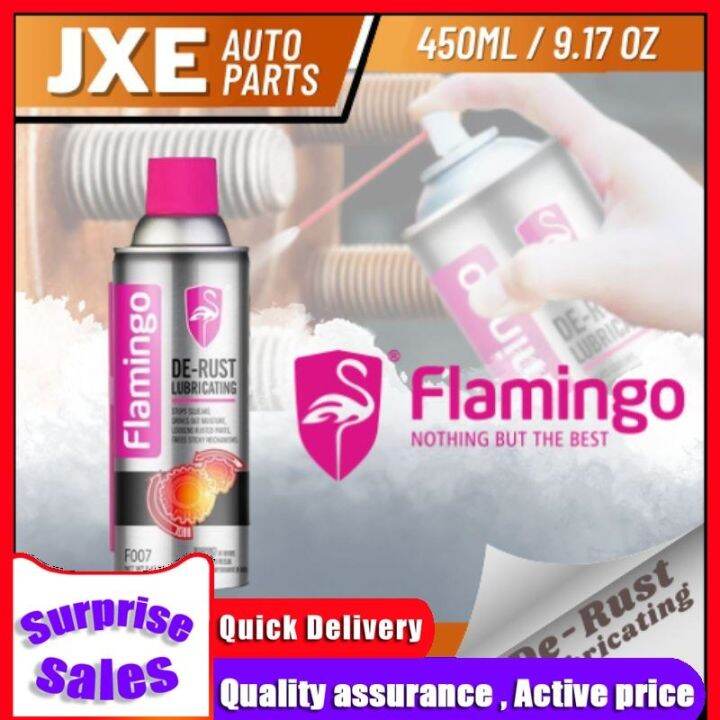 Flamingo DeRust Lubricant 450ml Rust Remover Spray Loosens Rusted