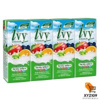 ไอวี่ โยเกิร์ตพร้อมดื่มยูเอชที รสผลไม้รวม 180 มล. ​แพ็ค 4 [Ivy Yogurt, ready to drink UHT, total fruit flavor 180 ml. Pack 4]