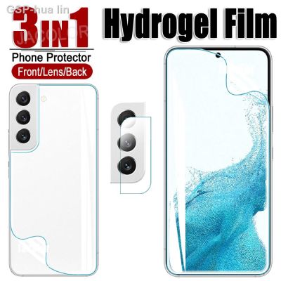 Laserfilme De Hidrogel สำหรับ Samsung Galaxy S21 S22 Fe Ultra Plus 5G Água Gel Protetor Tela S 21 22 21fe 22Ultra Câmera Vidro