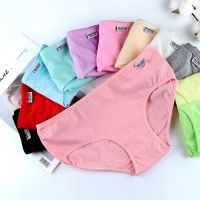 Women Cotton briefs panties sorts ladiess underwear medium low waist cotton innerwear 001