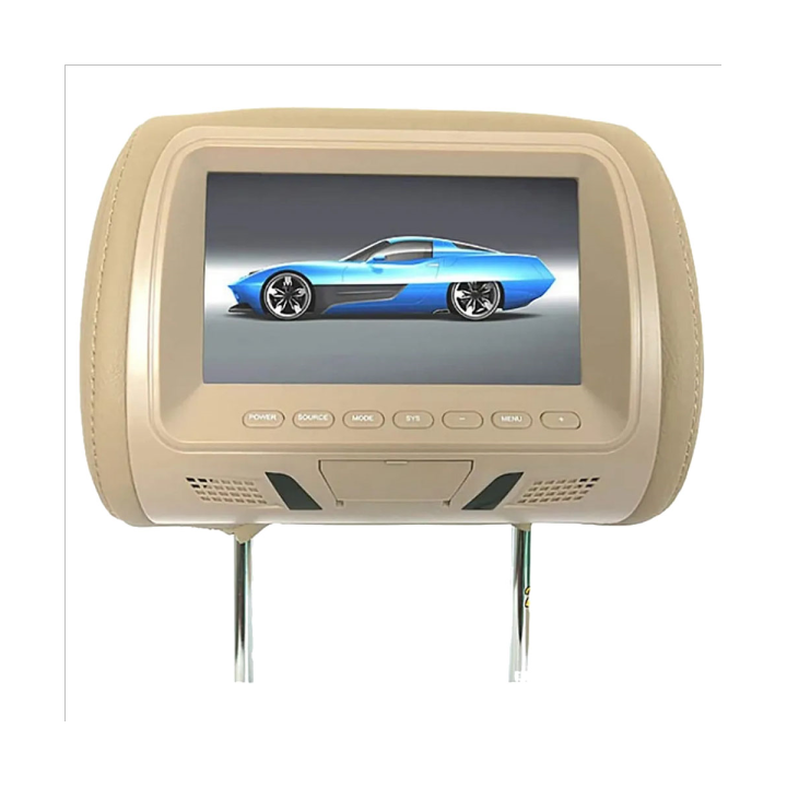 Universal 7Inches Car Headrest Monitor Screen Rear Seat Entertainment
