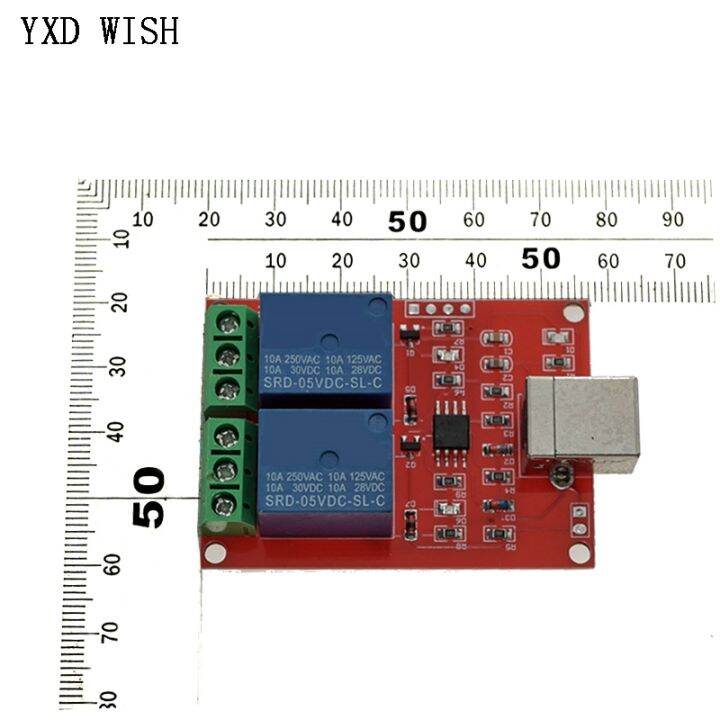 【cw】 USB Relay Control Programmable 5V 2 Channel Controlled Board Lazada