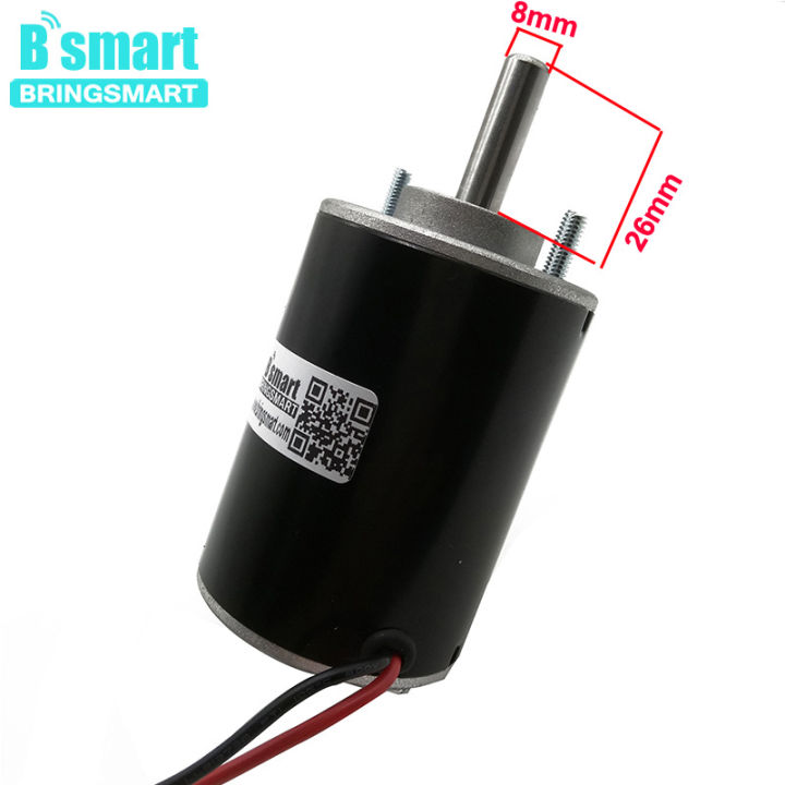 worth-buy-bringsmart-เพลา3แบบพลิกกลับได้-มอเตอร์รอบต่อนาที12v-3500รอบต่อนาทีมอเตอร์-dc-ความเร็วสูง24v-7000เครื่องกำเนิดไฟฟ้าควบคุมความเร็ว