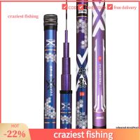 Carbon black steel fishing rod hand rod wholesale ultra light and hard 28 adjustable large rod giant black pit fishing rod fishing rod