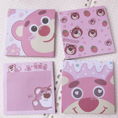 Lotso strawberry bear sticky note cartoon cute pad Stickable note